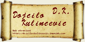 Dojčilo Kulinčević vizit kartica
